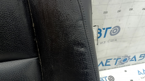 Volvo XC90 16-26 passenger seat cushion upholstery, black leather, heated, wrinkled