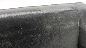 Volvo XC90 16-26 passenger seat cushion upholstery, black leather, heated, wrinkled