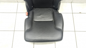Left rear seat Volvo XC90 16-23 black leather for 3 rows, creased, scratches