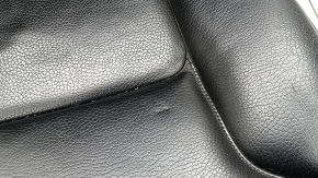Left rear seat Volvo XC90 16-23 black leather for 3 rows, creased, scratches