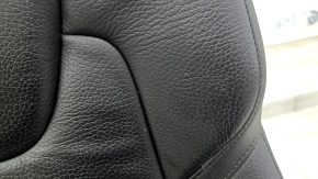 Left rear seat Volvo XC90 16-23 black leather for 3 rows, creased, scratches