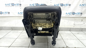 Right rear seat Volvo XC90 16-23 black leather for 3 rows, wrinkled