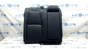 The back of the rear row of seats, 2nd row, right, Honda Accord 2018, black leather, heated, perforated, with an armrest
