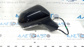 Right side mirror assembly for Toyota Camry v70 18-24, 7 pins, BSM turn signal, black