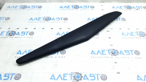 Honda Accord 18-22 center console trim, left side, upper, black leather
