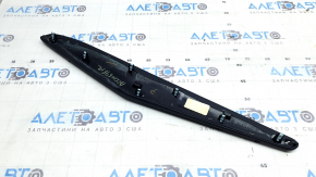 Honda Accord 18-22 center console trim, left side, upper, black leather