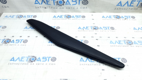 Honda Accord 18-22 right side center console trim, upper, black leather
