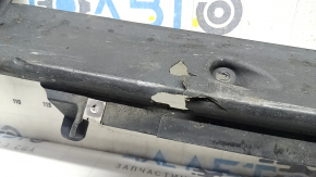 Left door sill protection for Audi Q7 16-26 is worn and cracked.
