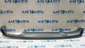 Rear bumper lip trim Hyundai Tucson 19-21 rest, for one exhaust, silver