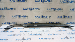 Rear bumper lip trim Hyundai Tucson 19-21 rest, for one exhaust, silver