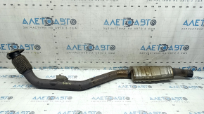 The exhaust pipe, middle part, left, Audi Q7 16-19 3.0T, the mesh is torn.
