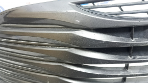 Toyota Camry v70 18-20 hybrid XLE front bumper lower grille, under parking sensors, broken mount, pressed, scratches, bumps