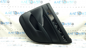 Honda Accord 18-18 black rear right door panel with black leather insert, black leather armrest