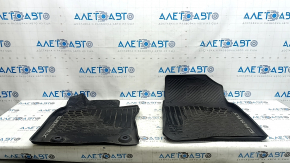 Set of floor mats with rubber for Toyota Camry V70 18-23 black