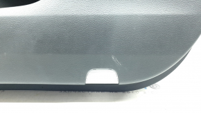 Front right door panel for Honda Accord 2018-2018, black, with black leather insert, black leather armrest, worn