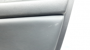 Front right door panel for Honda Accord 2018-2018, black, with black leather insert, black leather armrest, worn