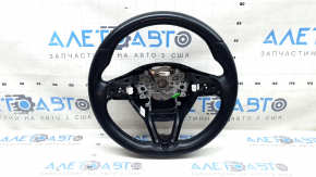 Honda Accord 18-22 black leather steering wheel, heated, with trim and wiring, scratches, worn