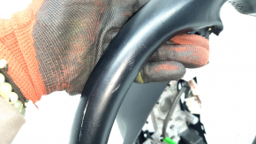 Honda Accord 18-22 black leather steering wheel, heated, with trim and wiring, scratches, worn