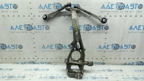 Front left axle trunnion of an Audi Q7 16-26 with arms, torn silent blocks