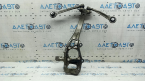 Front left axle trunnion of an Audi Q7 16-26 with arms, torn silent blocks