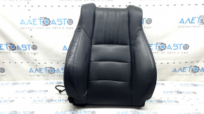 Honda Accord 18-22 passenger seat back upholstery, black leather, heated, ventilated, perforated, worn