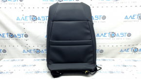 Honda Accord 18-22 passenger seat back upholstery, black leather, heated, ventilated, perforated, worn
