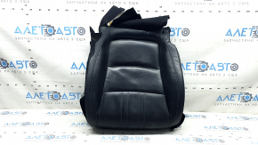 Honda Accord 18-22 driver's seat cushion upholstery, black leather, heated, ventilated, perforated, worn