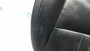 Honda Accord 18-22 driver's seat cushion upholstery, black leather, heated, ventilated, perforated, worn
