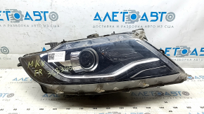 Front right headlight complete Lincoln MKX 16-18 xenon, with mount