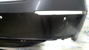 Bare rear bumper for Honda Accord 18-22 with parking sensors, graphite, dented, tears, cracks, broken fasteners