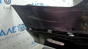 Bare rear bumper for Honda Accord 18-22 with parking sensors, graphite, dented, tears, cracks, broken fasteners