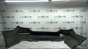 Bare rear bumper for Honda Accord 18-22 with parking sensors, graphite, dented, tears, cracks, broken fasteners