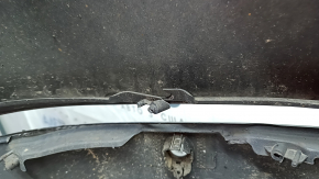 Bare rear bumper for Honda Accord 18-22 with parking sensors, graphite, dented, tears, cracks, broken fasteners