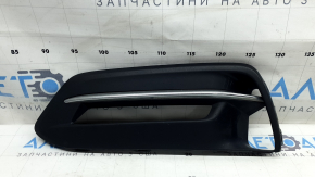Left bumper grille for Honda Accord 18-20 hybrid, under fog lights, gloss black, chrome, sand