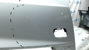 Bare front bumper for an Audi A4 B9 17-19 S-Line without washers, for 4 parking sensors, without a tow hook plug, graphite, broken fasteners, cracks, scratches