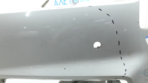 Bare front bumper for an Audi A4 B9 17-19 S-Line without washers, for 4 parking sensors, without a tow hook plug, graphite, broken fasteners, cracks, scratches