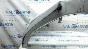 Bare front bumper for an Audi A4 B9 17-19 S-Line without washers, for 4 parking sensors, without a tow hook plug, graphite, broken fasteners, cracks, scratches