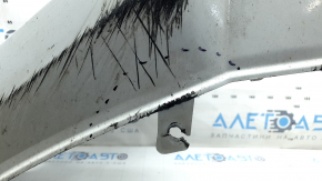 Bare front bumper for an Audi A4 B9 17-19 S-Line without washers, for 4 parking sensors, without a tow hook plug, graphite, broken fasteners, cracks, scratches
