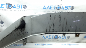 Bare front bumper for an Audi A4 B9 17-19 S-Line without washers, for 4 parking sensors, without a tow hook plug, graphite, broken fasteners, cracks, scratches