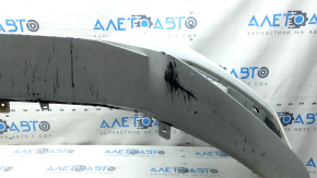 Bare front bumper for an Audi A4 B9 17-19 S-Line without washers, for 4 parking sensors, without a tow hook plug, graphite, broken fasteners, cracks, scratches