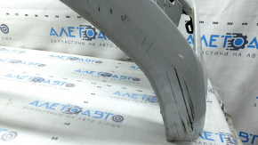 Bare front bumper for an Audi A4 B9 17-19 S-Line without washers, for 4 parking sensors, without a tow hook plug, graphite, broken fasteners, cracks, scratches