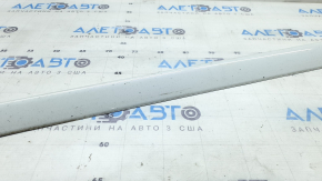 Left threshold molding for Audi A4 B9 17-19 S-Line, 195 cm, white, chips, worn