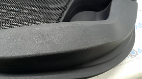 Door trim panel rear right Toyota Camry v70 18-18 black leather with black plastic insert, leather armrest