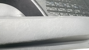 Door trim panel front left Toyota Camry v70 18-18 black leather with black plastic insert, leather armrest