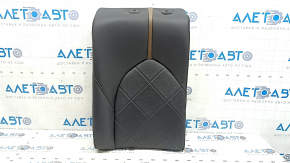 Rear seat backrest, 2nd row, left, Toyota Camry v70 18-19, black leather, perforation, brown stripe