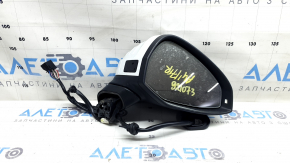 Right side mirror assembly for Audi A4 B9 17-19, 15 pins, graphite, turn signal, auto-dimming, memory, BSM, chip on mirror