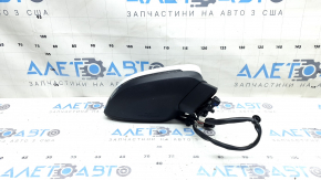 Right side mirror assembly for Audi A4 B9 17-19, 15 pins, graphite, turn signal, auto-dimming, memory, BSM, chip on mirror