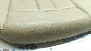 Rear seat cushion for Audi A4 B9 17-19, beige leather, heated, wrinkled, dry cleanable