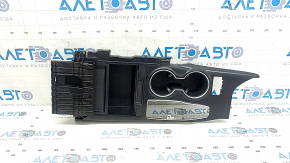 Black center console trim with cup holders for Toyota Camry v70 18-20, for heated seats