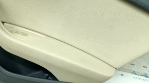 Door trim panel, rear right, Audi A4 B9 17-19, black, beige leather armrest, beige leather insert, Bang & Olufsen, for cleaning